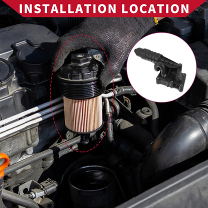 Engine Oil Filter Base Housing Assembly for Mercedes-Benz C250 (2012–2015) No.2711801410