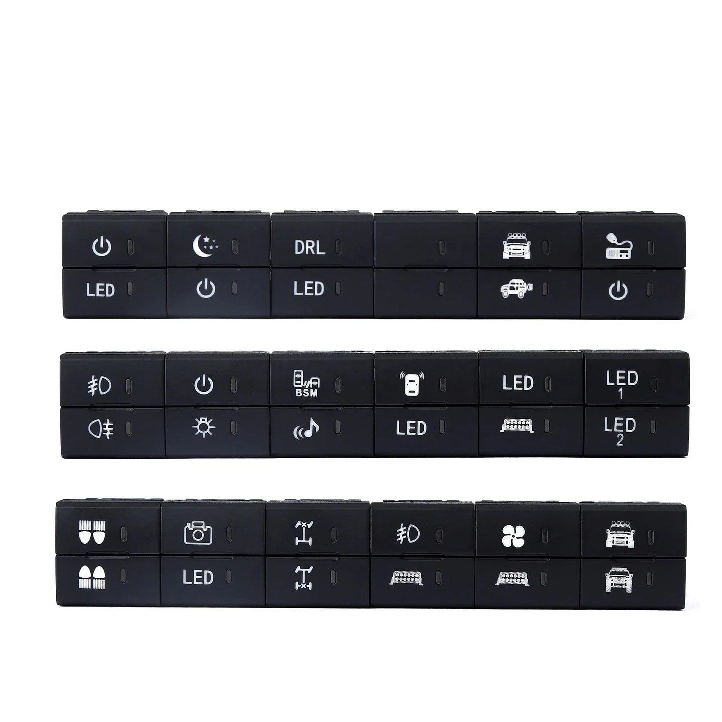 Camera+Radio Dashboard Control Square Switch Button for Toyota