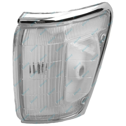 LH Chrome Corner Indicator Light w/Clear Hump for Toyota Hilux 4WD 94-97 Left