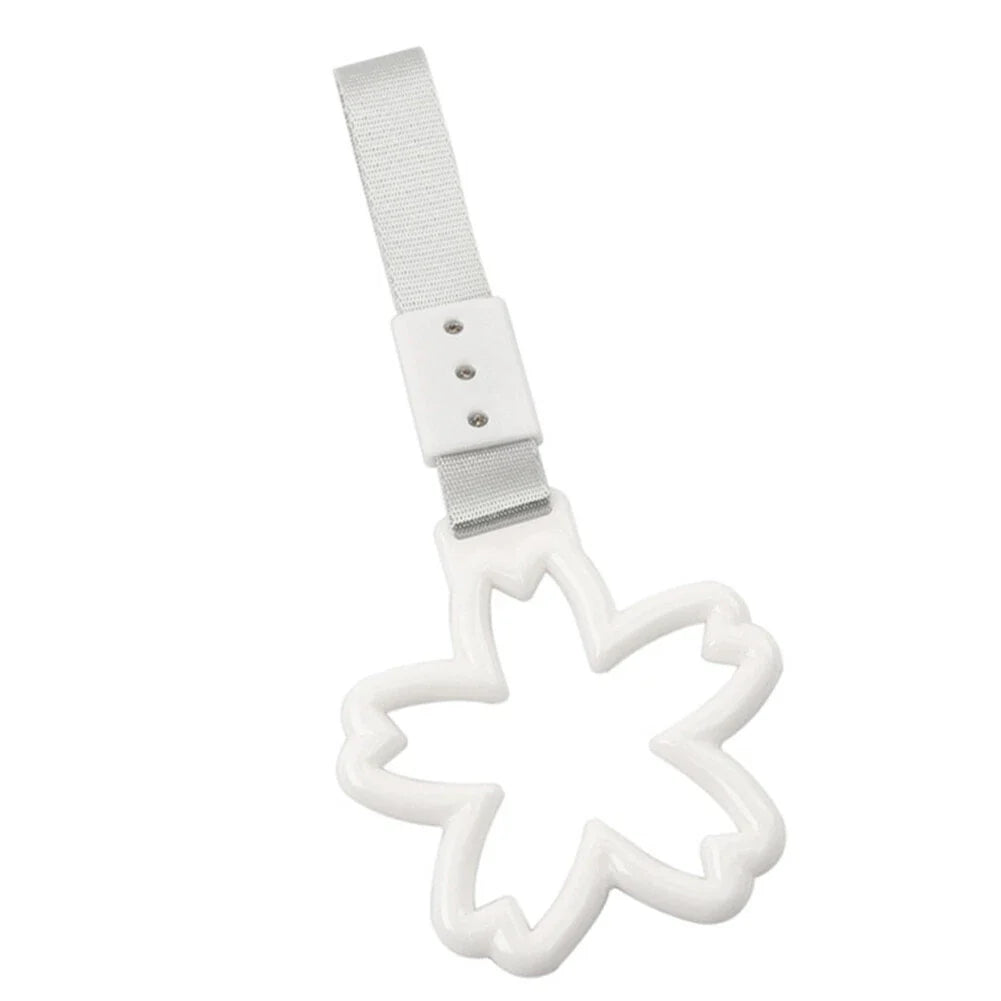 Cherry Blossom Ring Handle Strap for Car Train Bus Drift Charm Tools