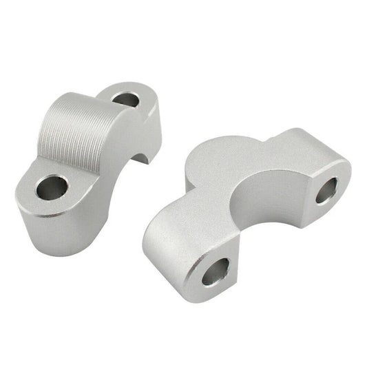 Silver Handlebar Risers Lift Clamp Adapters for BMW S1000XR (2020-2023)