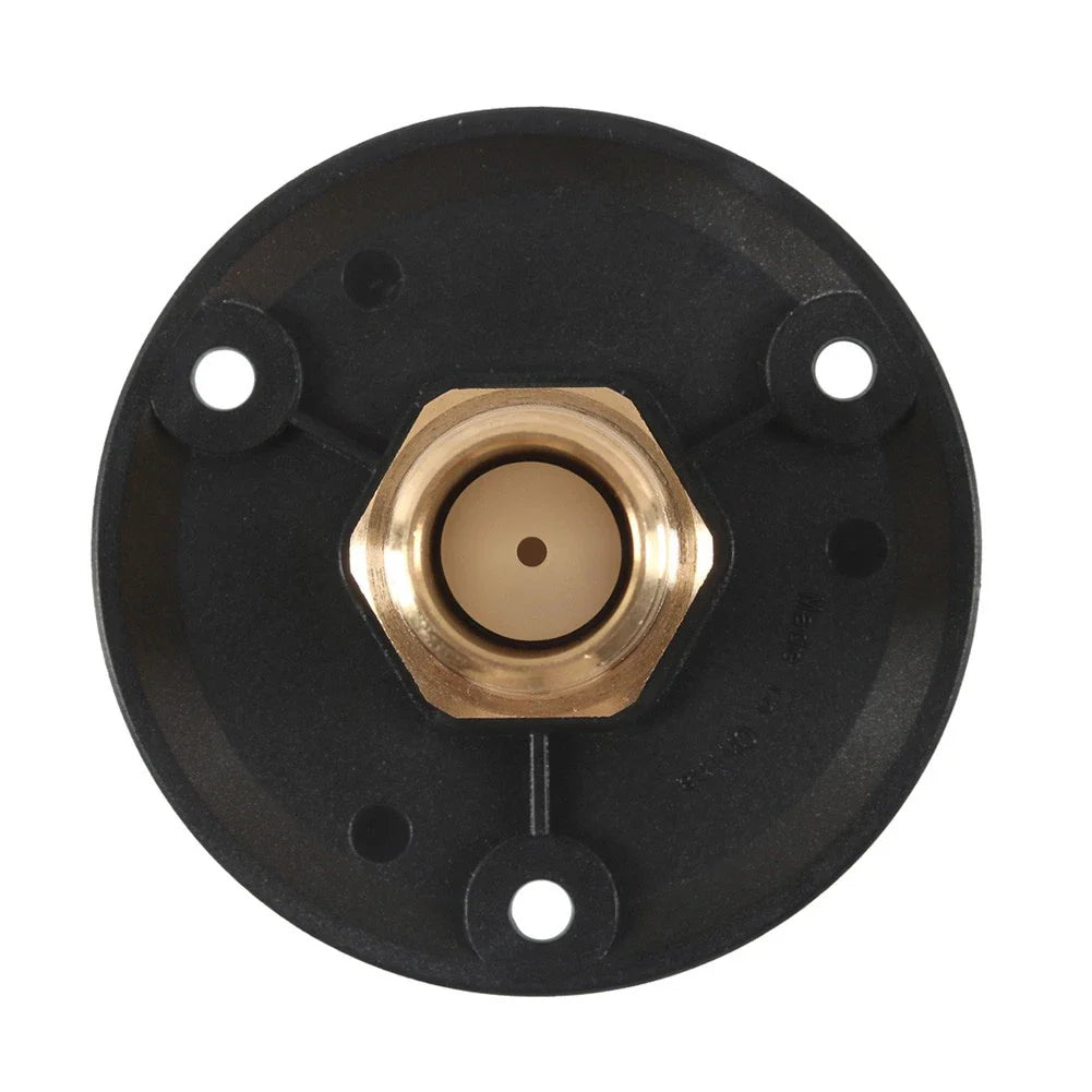 Black RV City Water Inlet Check Valve Flange Hose Connector