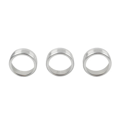 Silver AC Climate Control Knob Ring Covers for Subaru Forester XV Crosstrek WRX (2014-2021)