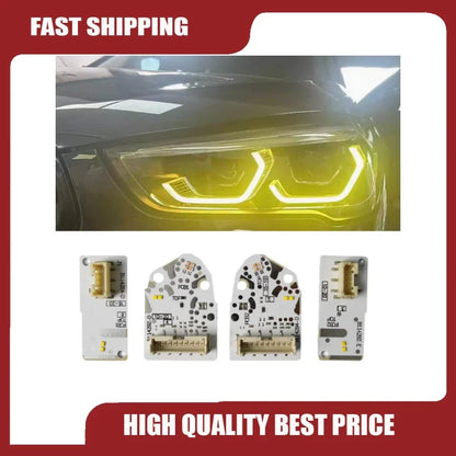 4x Yellow Angel Eye DRL LED Running Board for BMW X1 F48 LCI (2015–2023)