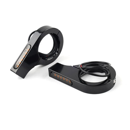 Amber LED Motorcycle Fork Turn Signal Lights for Harley Touring