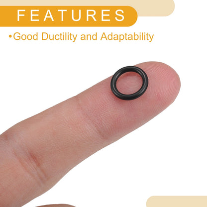 50pcs NBR Rubber O Ring Seal Gasket for Cars Trucks (7mm ID x 1.5mm CS)