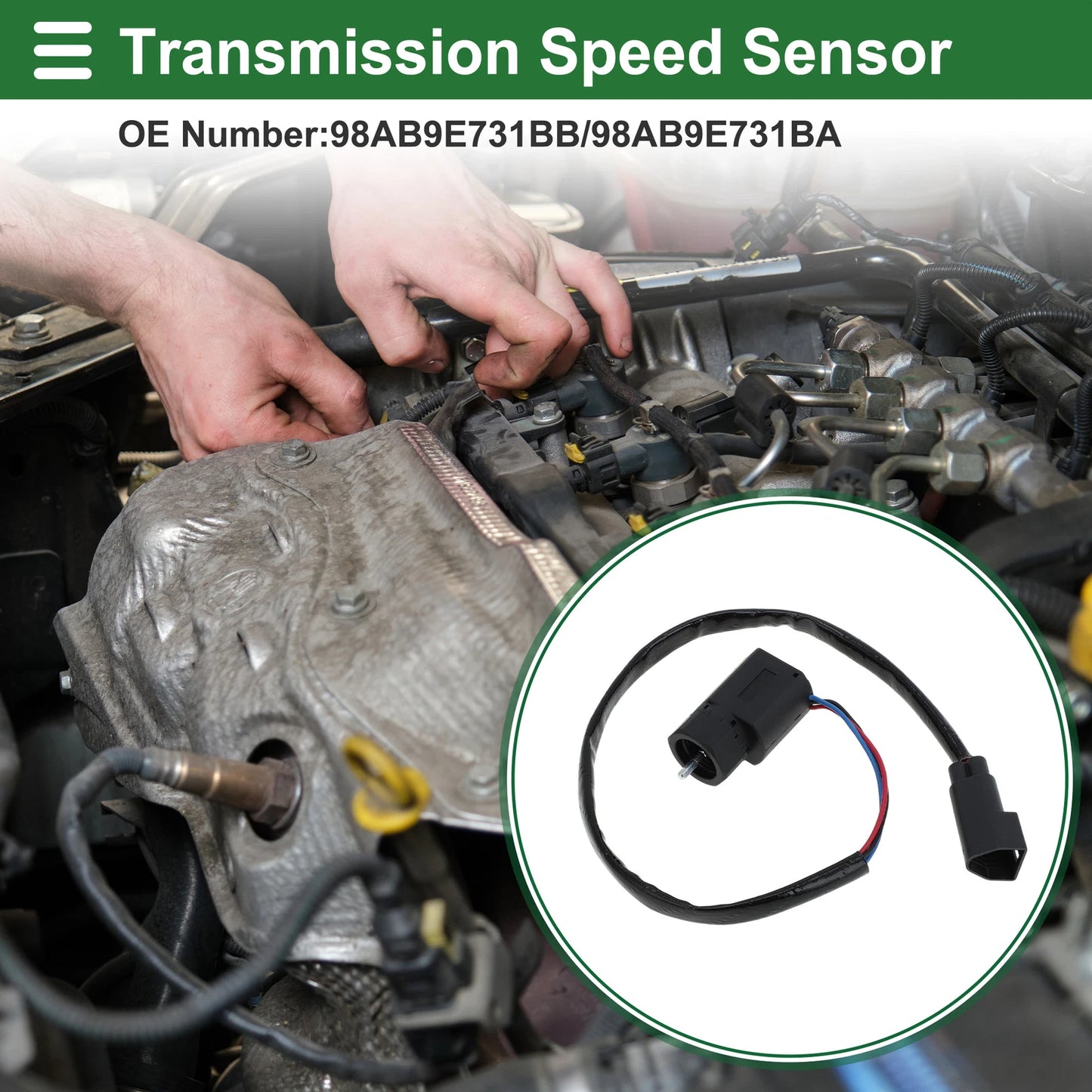 Transmission Speed Sensor for Ford Focus 1.8 TDCi (2005–2012) No. 98AB9E731BB