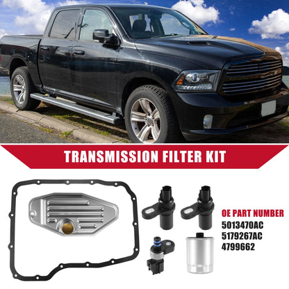 Set of 1 Transmission Filter with Gasket and Sensors Kit for Dodge (No.5013470AD)