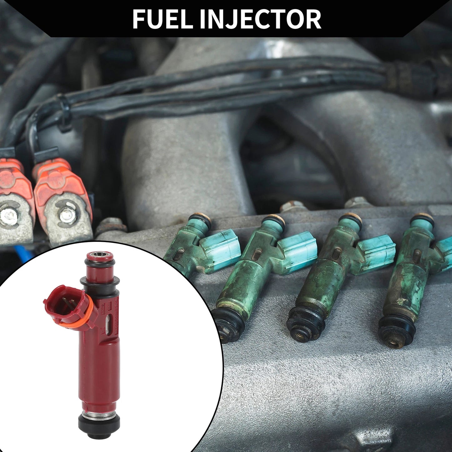 Fuel Injector MD357267 for Mitsubishi Montero Limited XLS (2001–2002) 3.5L Red