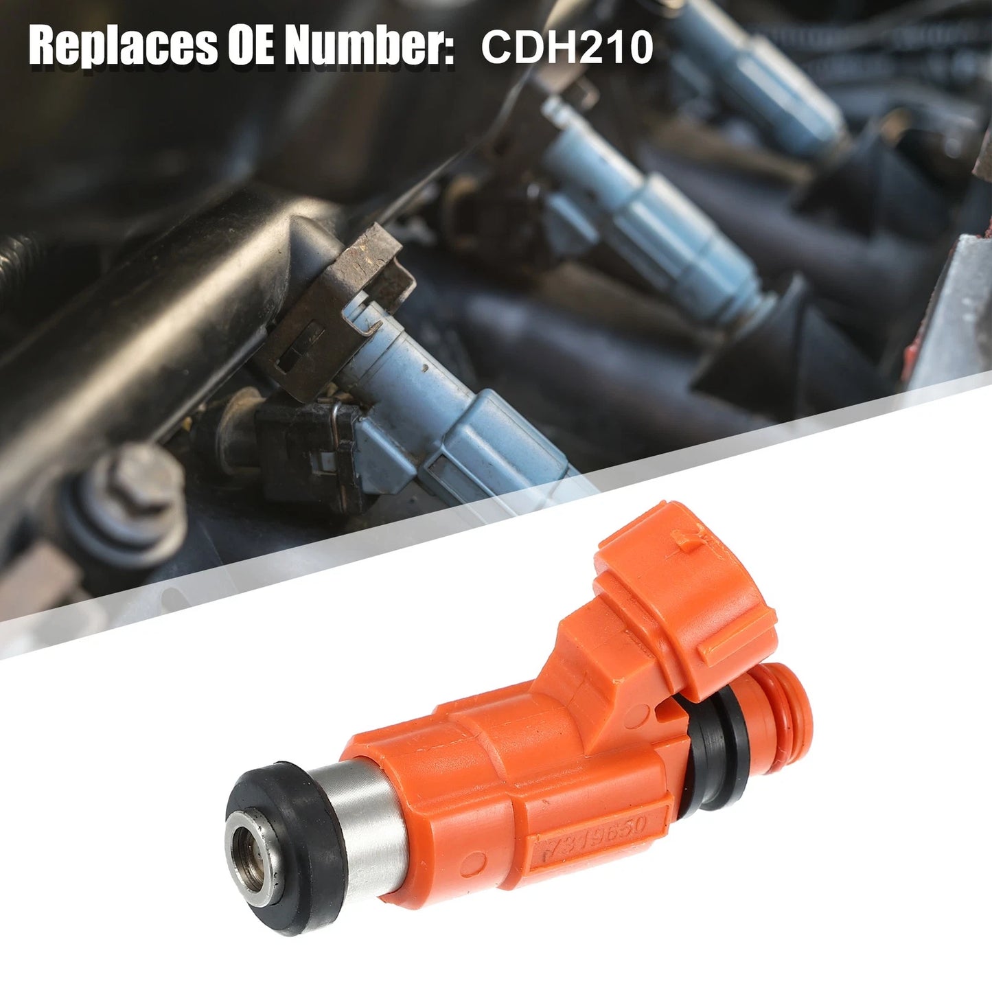 Set of 4 CDH210 Fuel Injectors for Yamaha Outboard 115 HP