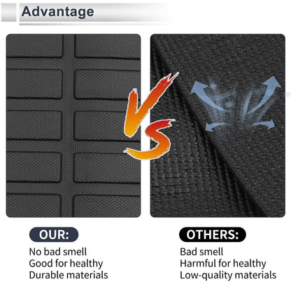 Cargo Liner Rear Trunk Mat for Chevrolet Tahoe (2021-2024) Long Grid Pattern