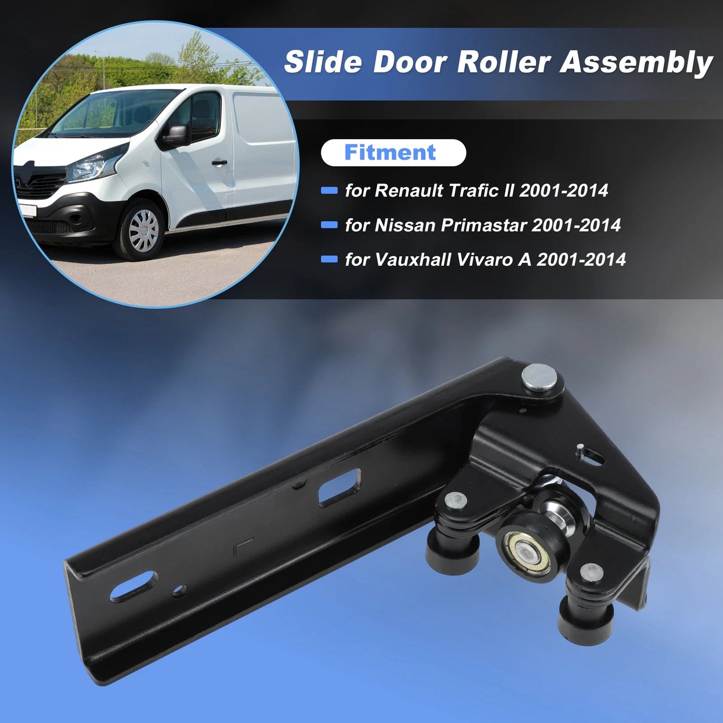 Sliding Door Roller Guide Left Middle for Renault Trafic II (2001–2014) 7700312012