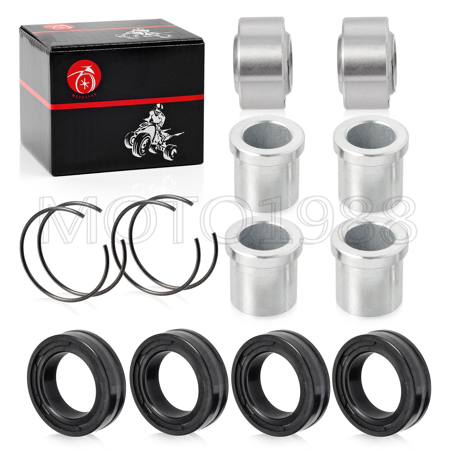 Set of 2 A-Arm Bushings for Honda Sportrax 400 TRX400EX (1999–2008)