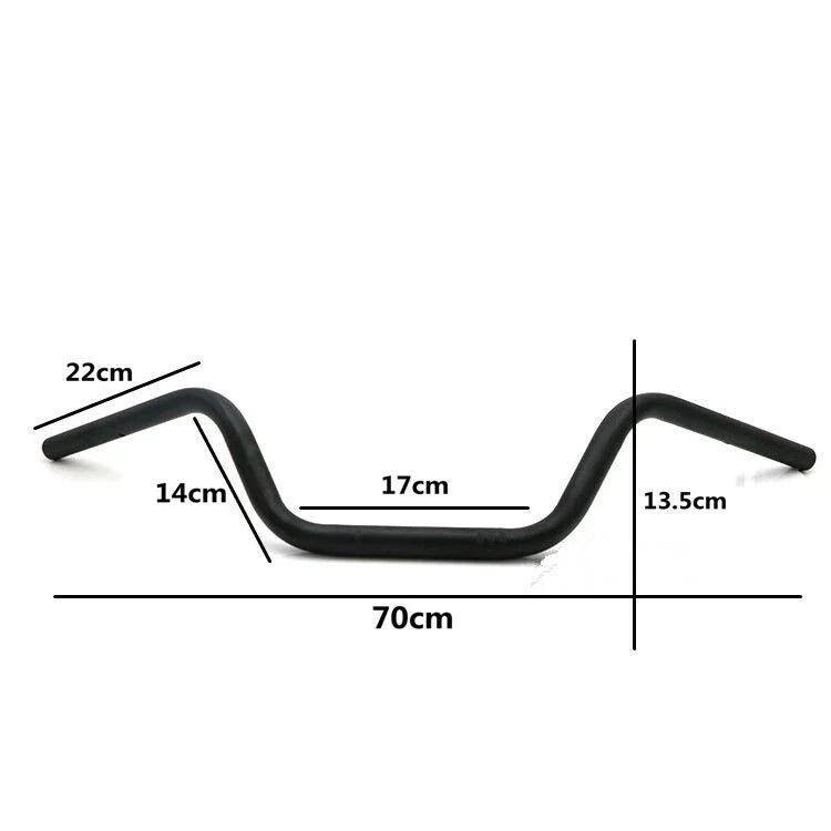 7/8'' 22mm Drag Handlebar Bar Black for Honda Yamaha Suzuki