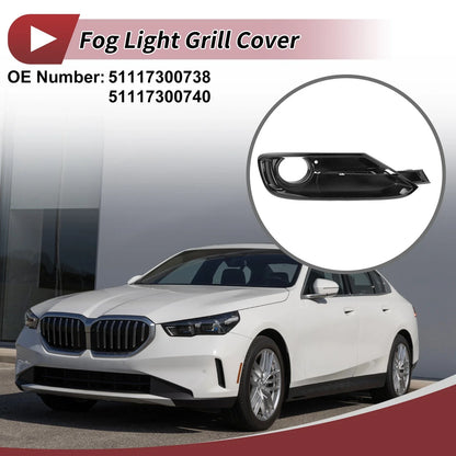 1x Front Right Fog Light Grill for BMW 320i (2012 - 2015) Black