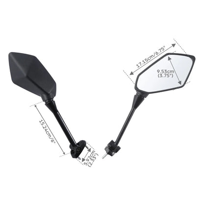 Rearview Side Mirrors for Kawasaki Ninja 650R, Z1000SX (2009-2016, 2011-2014)