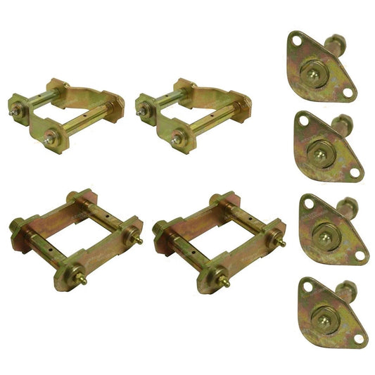 Greasable Swing Shackle x4 + Pins x4 for Toyota HILUX