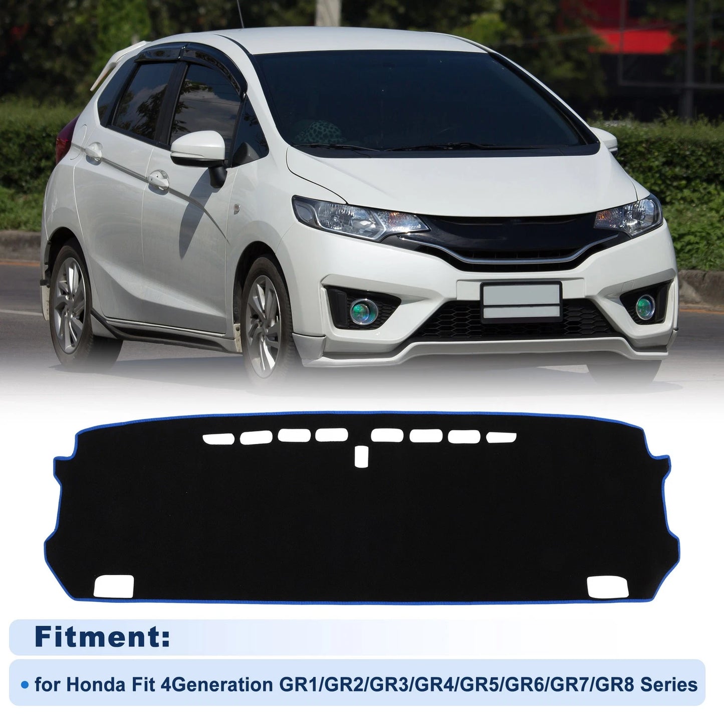Dash Cover for Honda Fit (2007–2020) GR1/GR2/GR3/GR4/GR5/GR6 Polyester