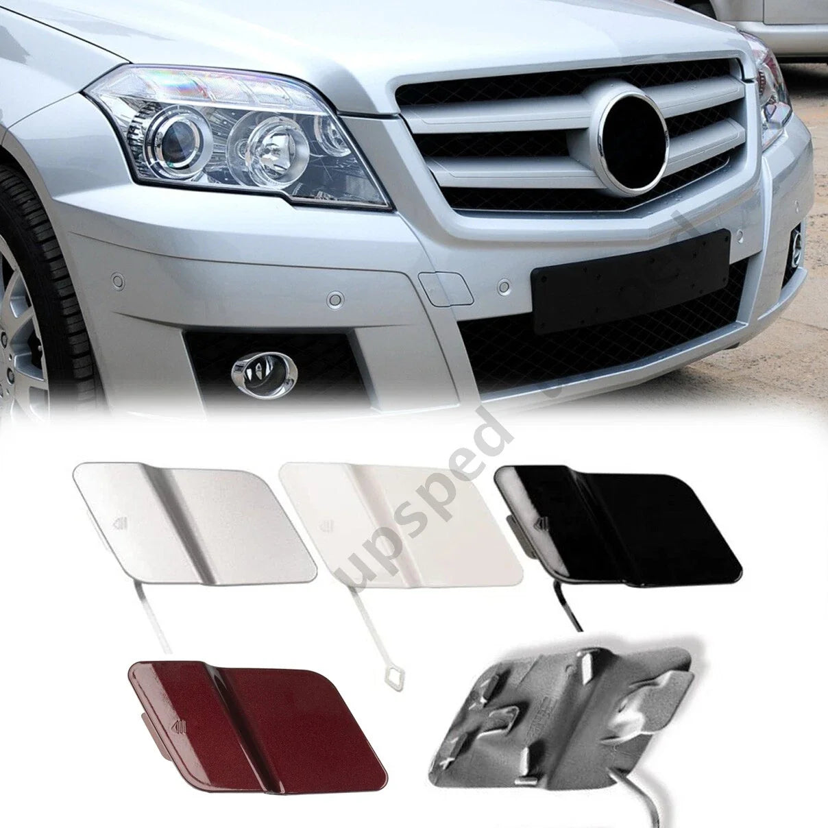 Front Bumper Tow Hook Cover Cap for Mercedes GLK (2008–2012)