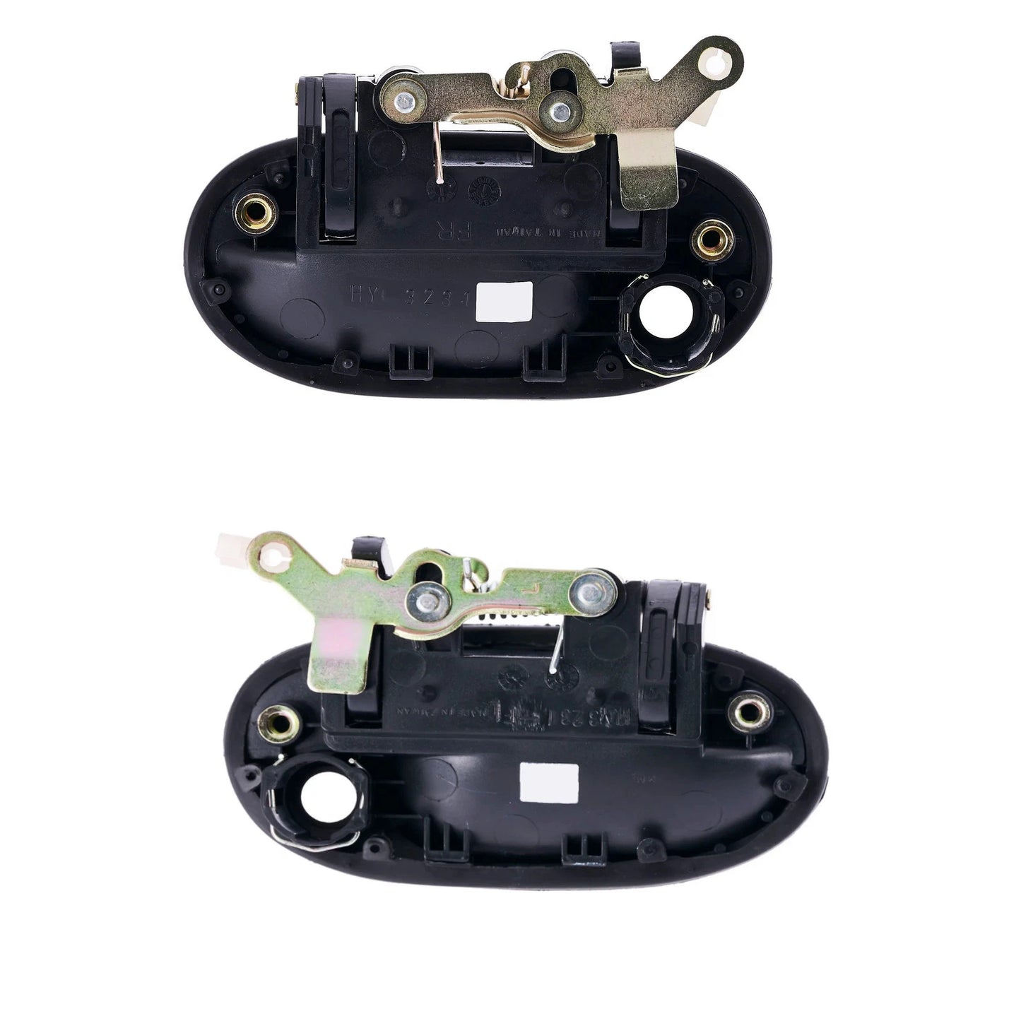 2X Front Black Outer Door Handles for Hyundai Excel (1994–1997)