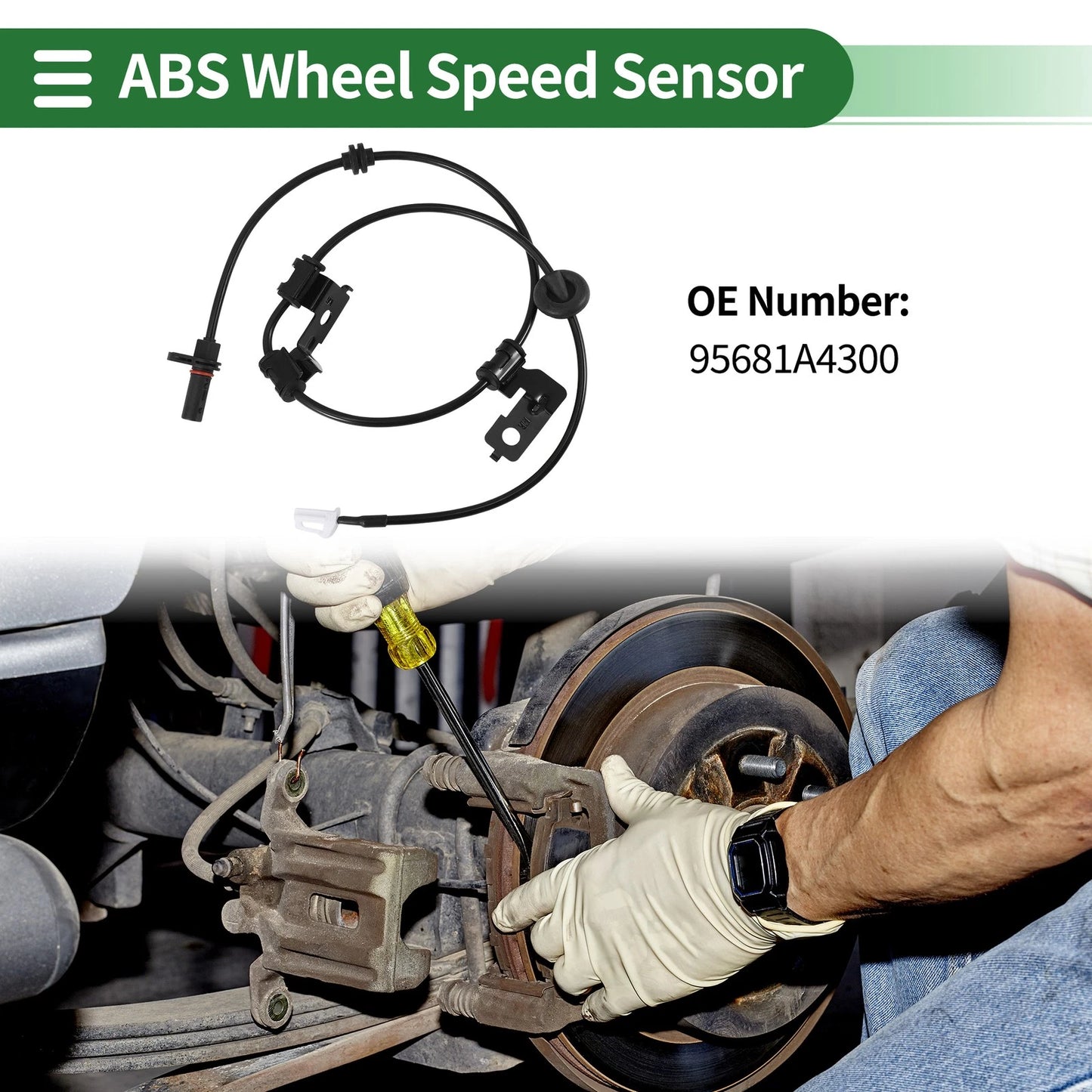 ABS Wheel Speed Sensor No. 95681A4300 for Kia Carens IV (2013–2016)