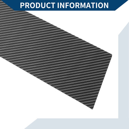 Set of 8 Car Pillar Window Trim Covers for Toyota RAV4 (2013–2018) Black Carbon Fiber