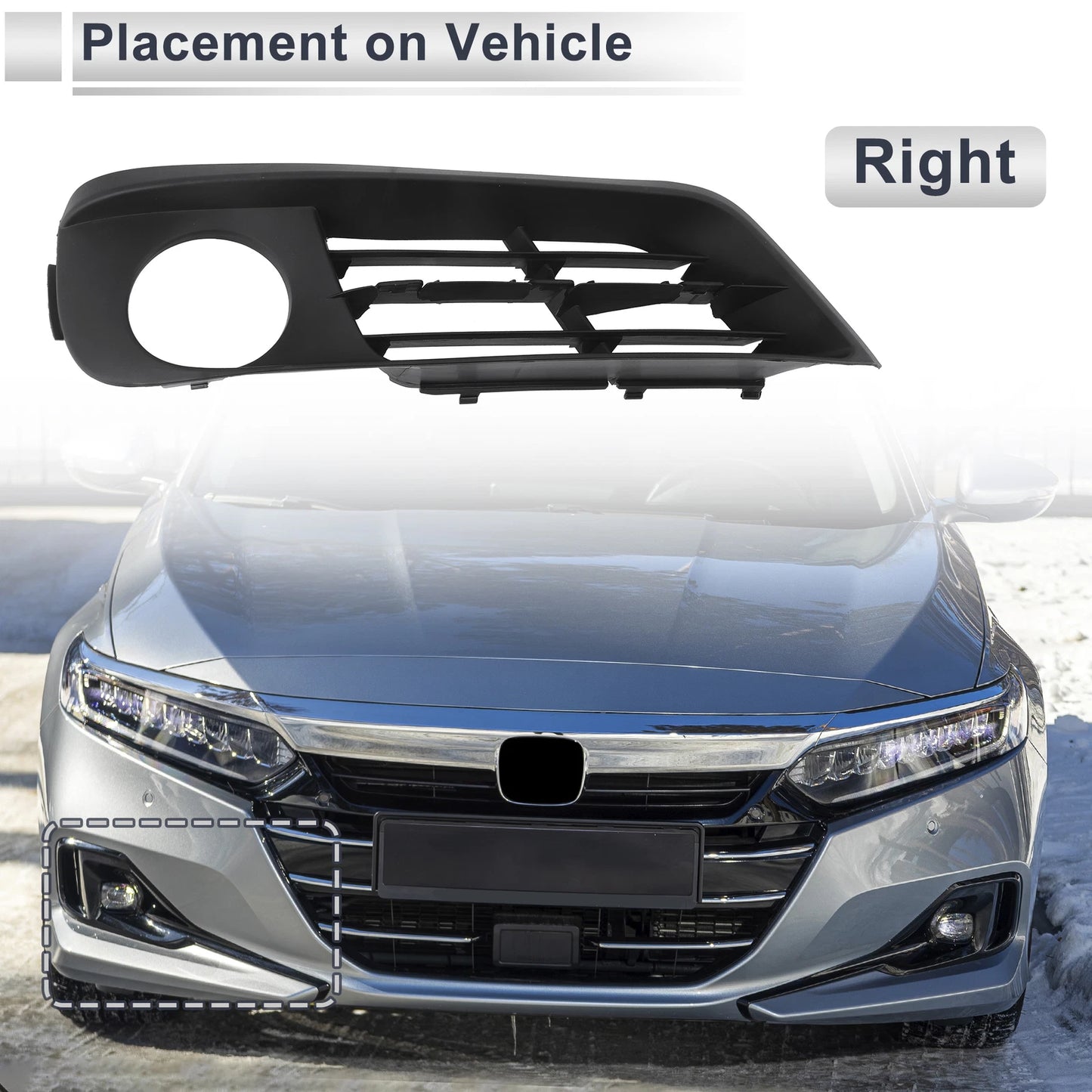 1 Pc Fog Light Grill for BMW 535i GT (2010–2017) No. 51117331672