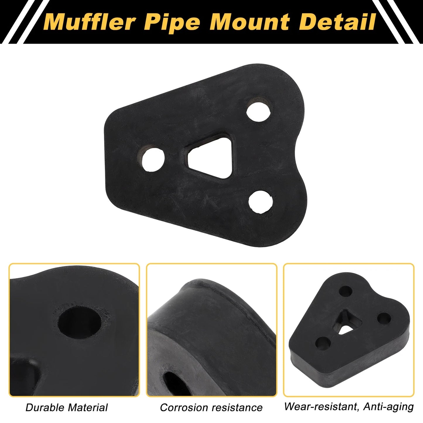 Muffler Exhaust Hanger for Kia Sportage (2011–2016) No. 35951 Black 1Pc