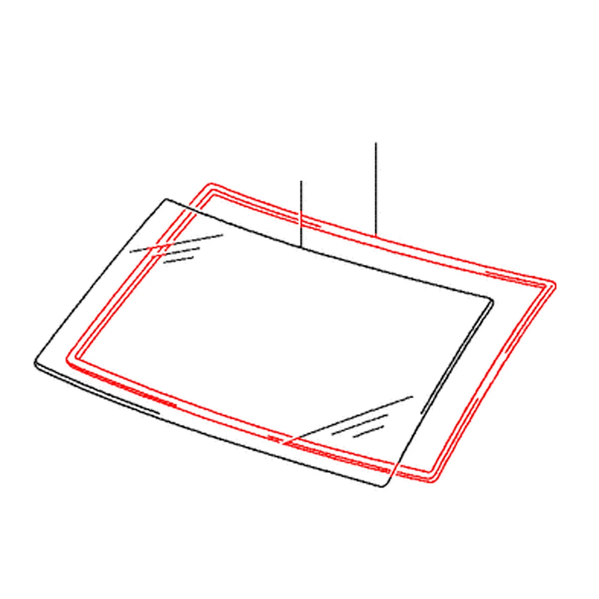 Windshield Weatherstrip for Mitsubishi Delica Star Wagon L300 1986-1999