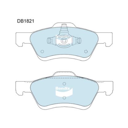 Set of 4 Front Disc Brake Pads for Mazda Tribute (2004–2008)