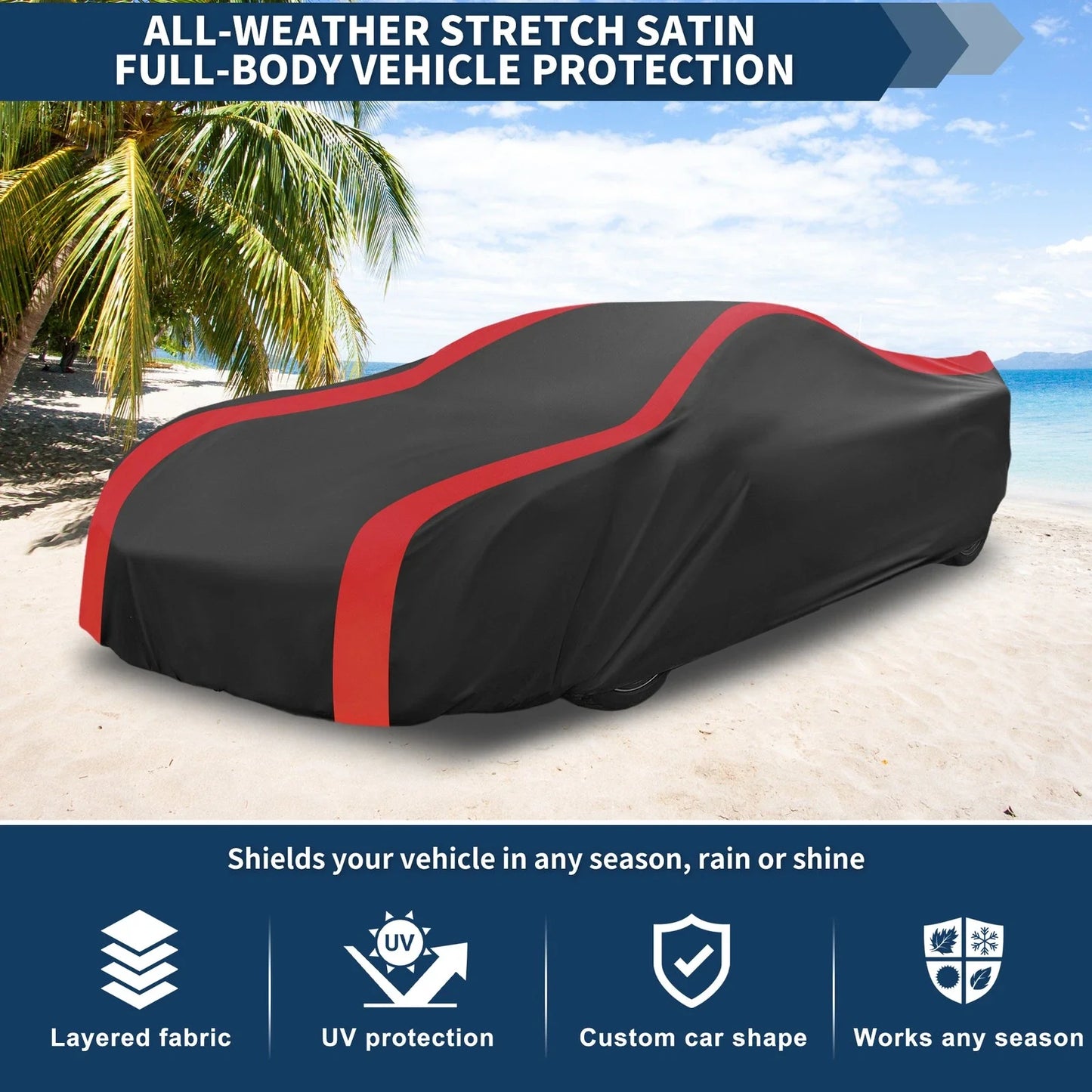 Waterproof All Weather Car Cover for Chevrolet Corvette C3 (1968-1982)