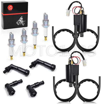 Ignition Coil Spark Plug & Caps for Yamaha XJ650 (1980–1983)