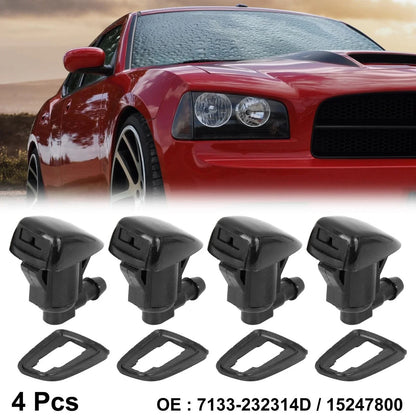 4pcs Windshield Wiper Washer Nozzle Spray Jets for Chevrolet (2010-2015)
