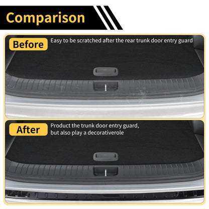 Rear Bumper Topper for BMW X3 (2015–2017) Silver Tone 1 Pcs