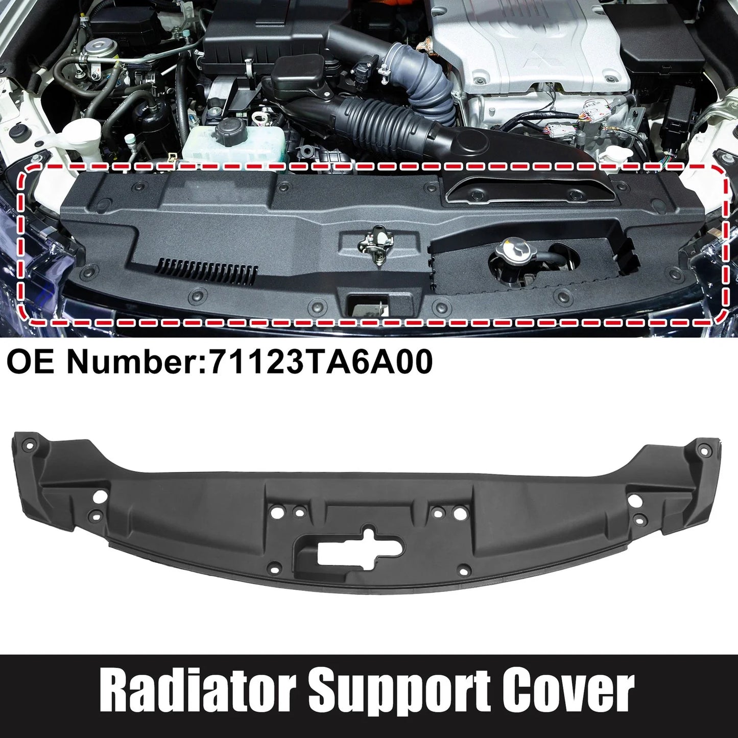 Radiator Support Cover for Honda Accord 2008-2010 (2 x)