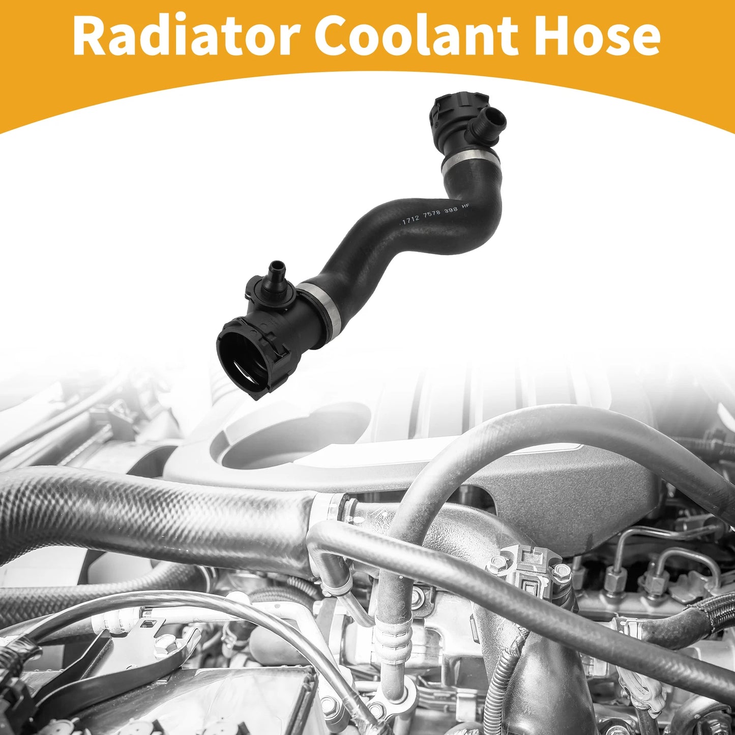 Radiator Coolant Hose for BMW 7 Series F01 F02 F03 F04 (2009–2015) No. 17127578398
