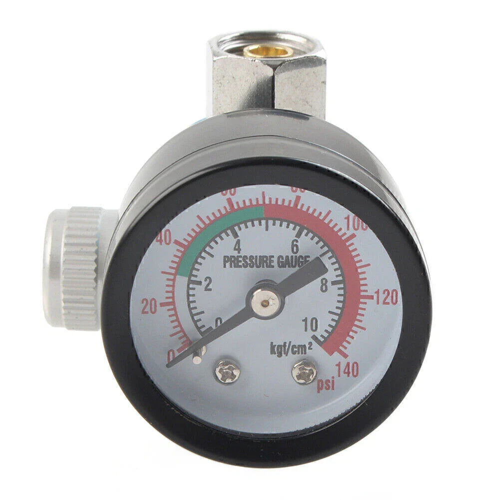 1/4" Air Pressure Gauge Regulator for Spray Gun
