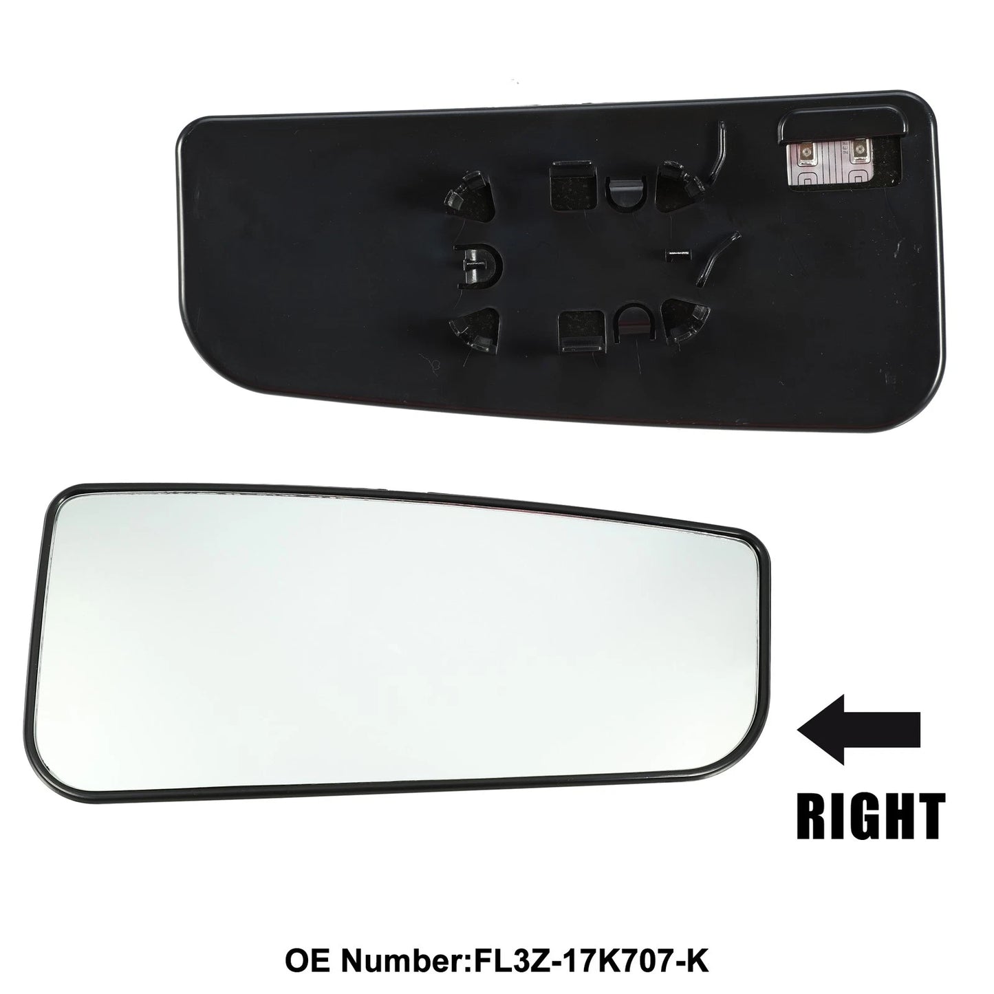 Right Towing Mirror Glass for Ford F-150 F-250 F-350 F-450 F-550