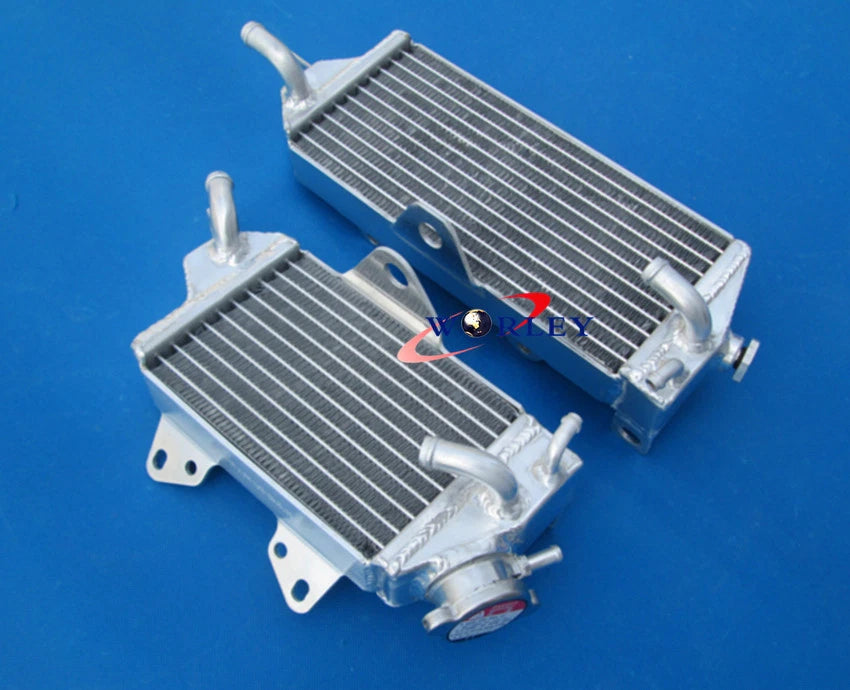 Set of 2 Aluminum Radiators for Kawasaki KX125 (1990–1991)