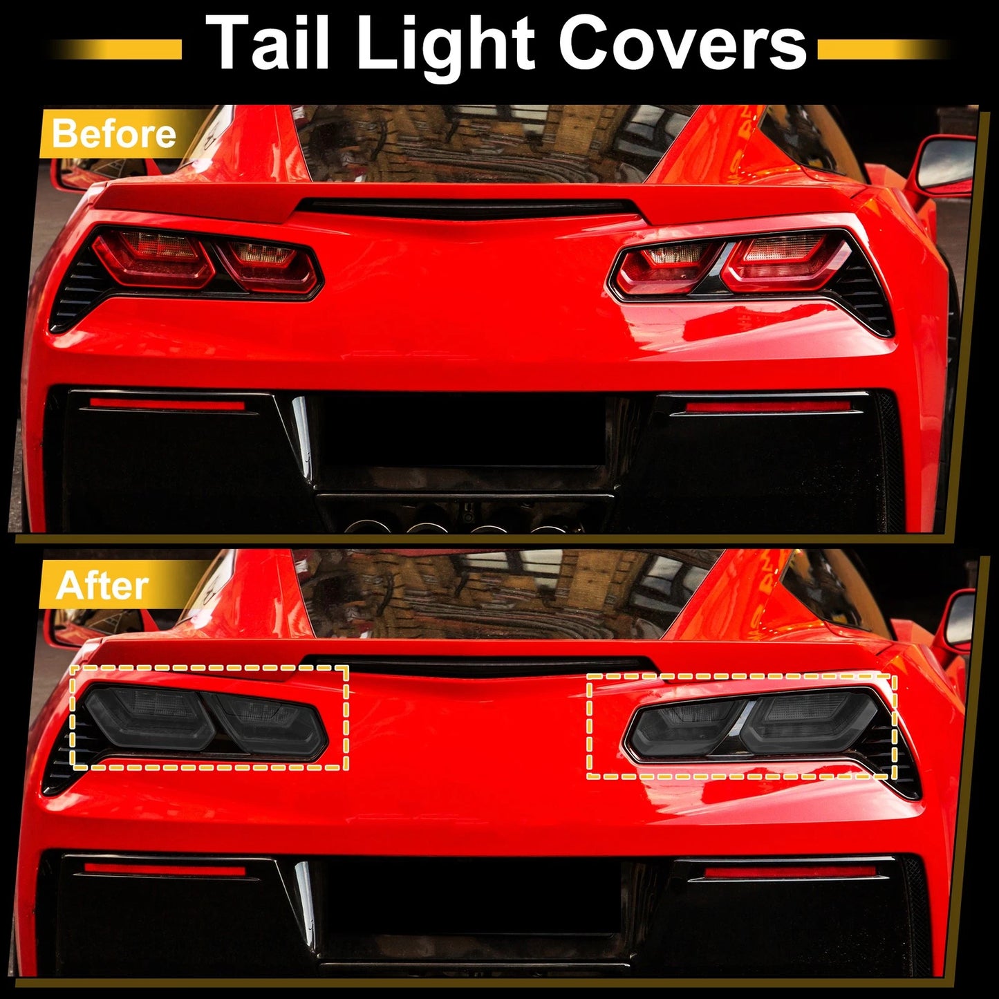 Tail Light Cover Trim for Chevrolet Corvette C7 (2014–2019)