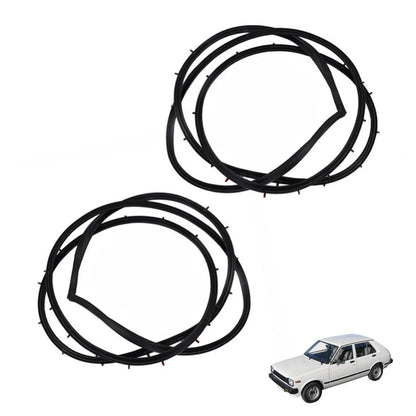Door Rubber Seal Rear Pair Fits Toyota Starlet KP60 KP61 Sedan 4D 1978-84 D06