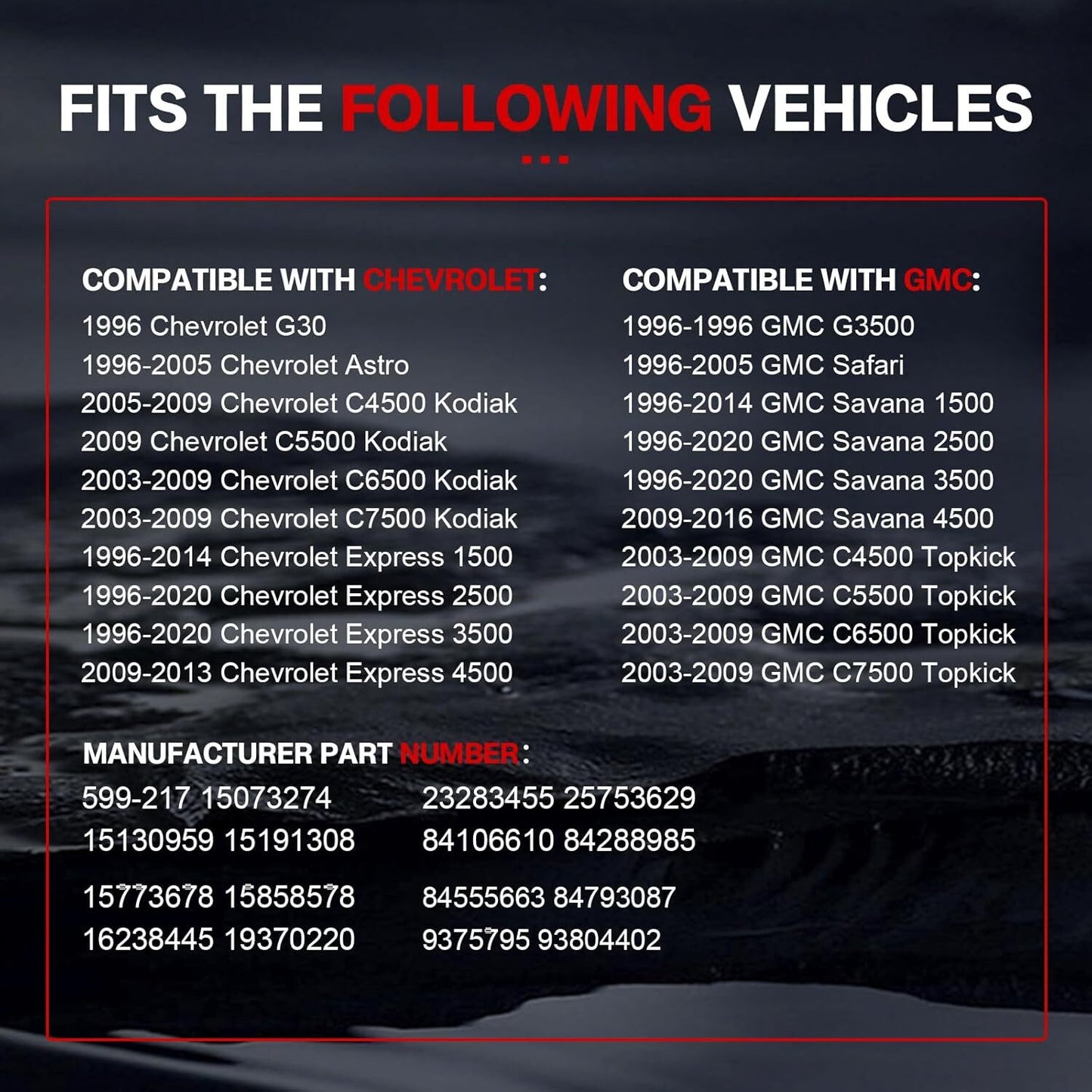 A/C Climate Control Module for GMC Savana 1500 2500 3500 (1996–2014)