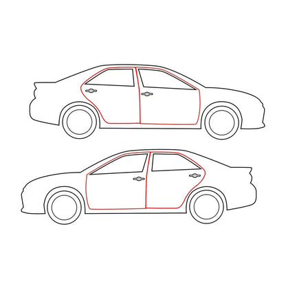 Complete Door Weatherstrip for Mazda Familia BD 1980–1985