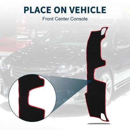 Dashboard Cover Mat for Honda Accord CY2 Sun Protector Pad Black Red