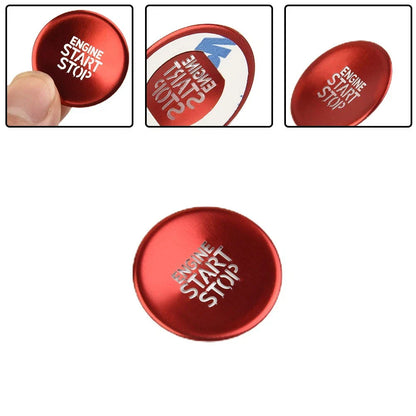 Button Decoration / 1 x Aluminum Alloy Button Engine Red Replacement for Auto