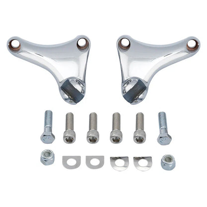 Chrome Passenger Footpeg Mounts for Harley Sportster (2004-2013)