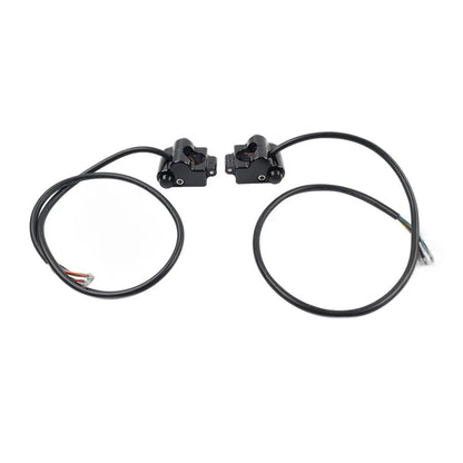 1" CNC Handlebar Switch Controls Housing for Harley Universal Motor Black