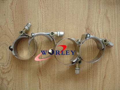 Set of 8 Turbo Pipe Hose Couplers for Universal Applications (4" Inch)