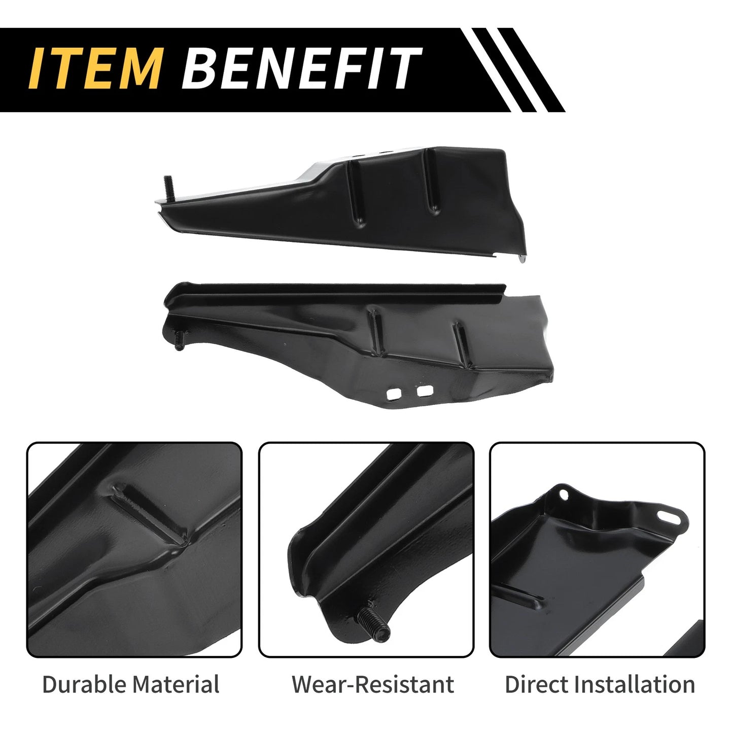 Pair Front Bumper Support Bracket for Toyota Tacoma (2012–2015) No.5327404030