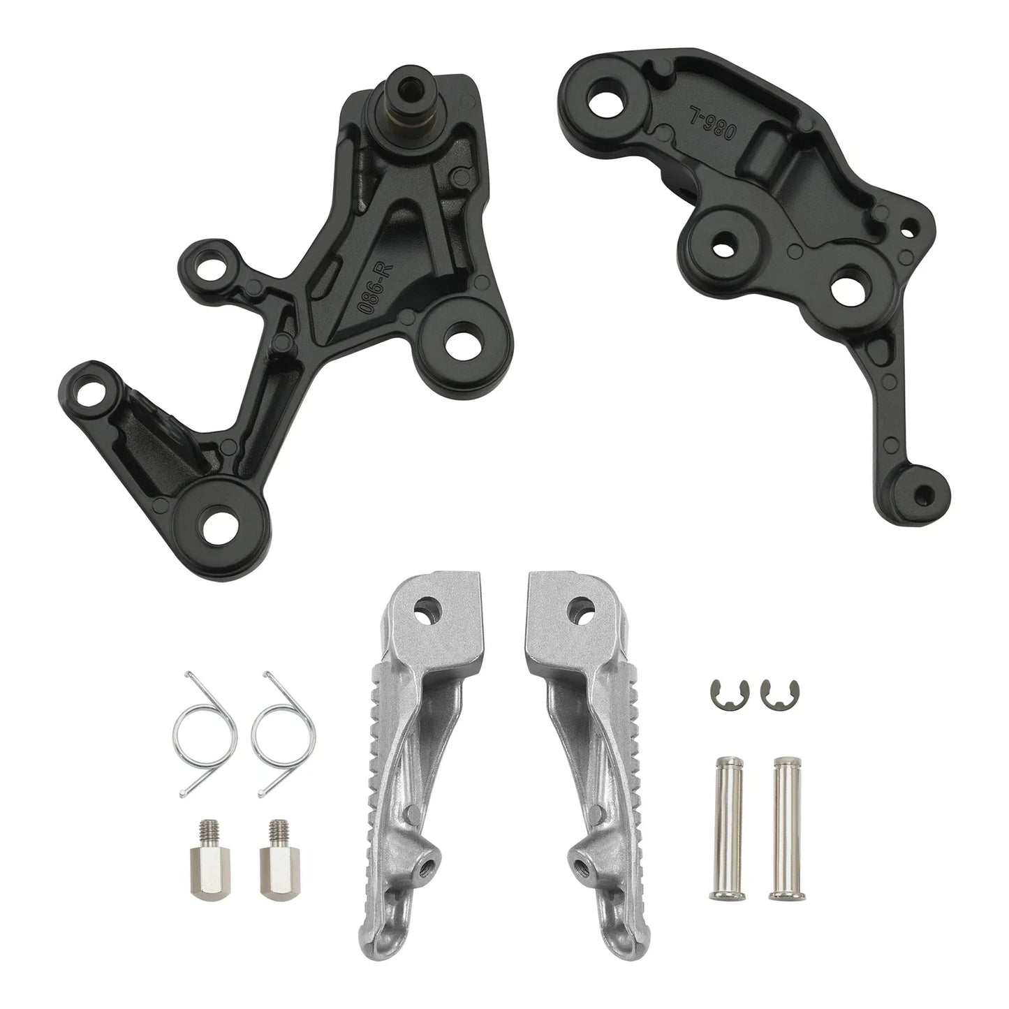 Driver Footpegs Footrest Bracket for Kawasaki Ninja 400 / Z400 (2018-2024)